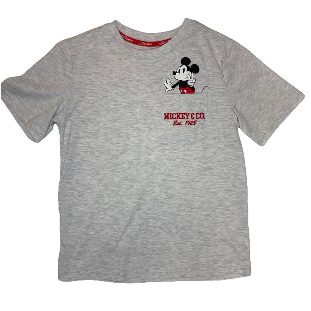 Disney Mickey Graphic T-shirt "Mickey in Your Pocket" Kids Size M (8)